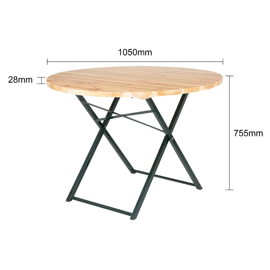 Ensemble brasserie table ronde et bancs Bolero 1670x460mm - Bolero - JK498