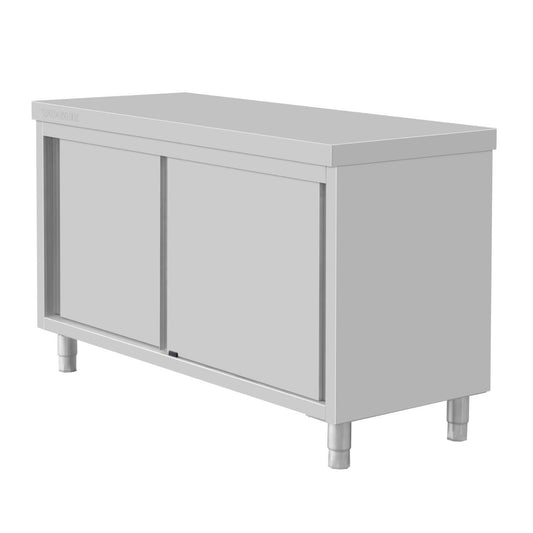 Armoire sur pieds en acier inoxydable Vogue 900x1500x600mm - Vogue - FU586