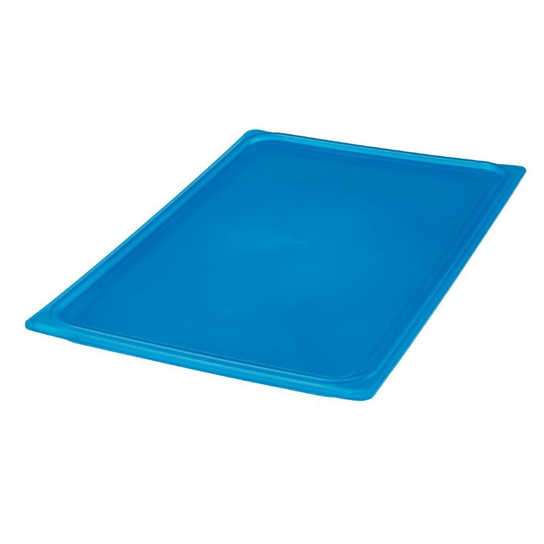 Couvercle hermétique en polypropylène GN 1/1 Cambro Safetrak IML bleu - Cambro - JN523