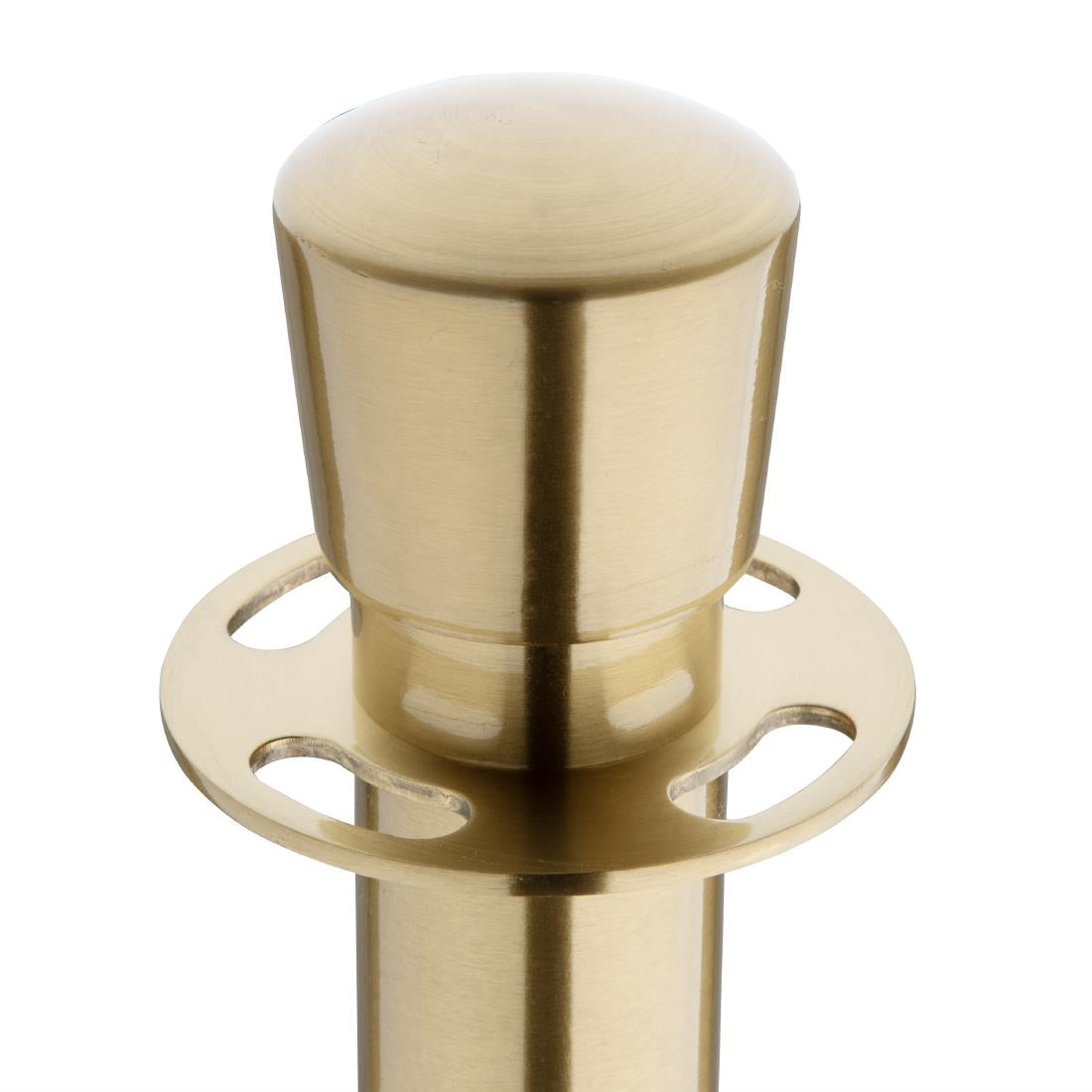 Poteaux d'accueil à base plate Bolero en laiton brossé (lot de 2) - Bolero - JA343