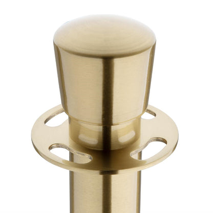 Poteaux d'accueil à base plate Bolero en laiton brossé (lot de 2) - Bolero - JA343