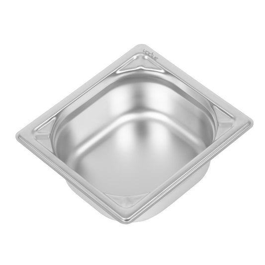 Bac inox 18/10 GN 1/6 professionnel Vogue 65mm - Vogue - DW449