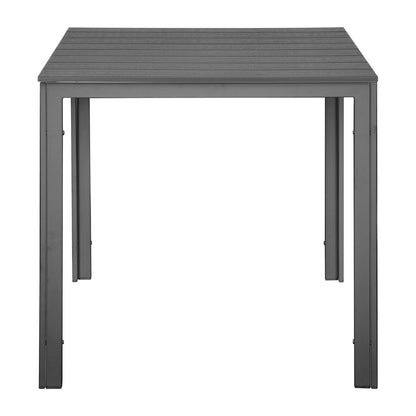 Table d'extérieur à lattes Bolero Valletta grise 780mm - Bolero - HZ021