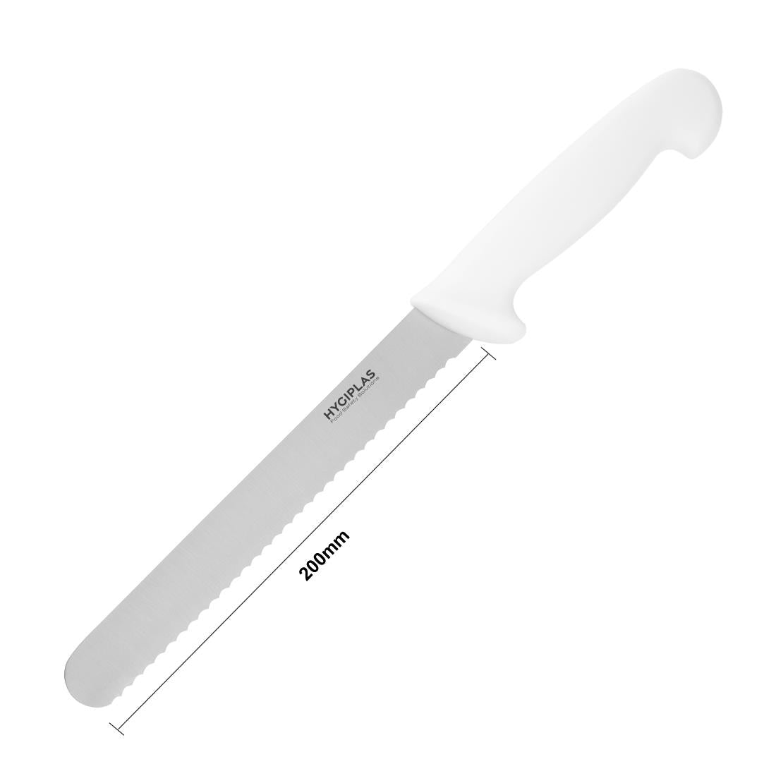 Couteau à pain Hygiplas blanc 203mm - Hygiplas - C882