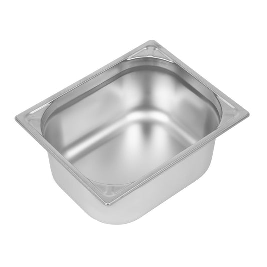 Bac inox 18/10 GN 1/2 professionnel Vogue 150mm - Vogue - DW440