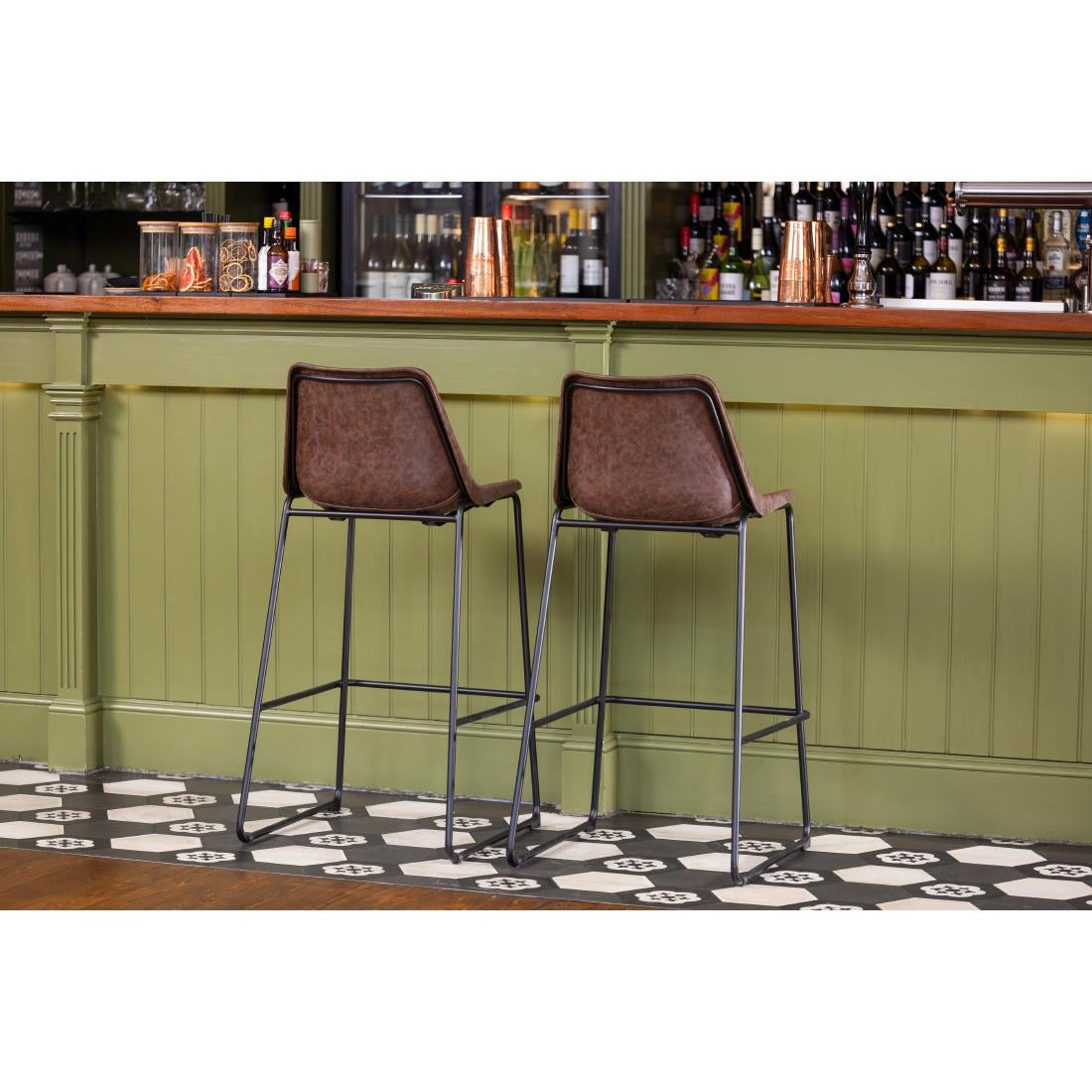 Tabouret haut Bolero Rodeo moka - Bolero - FB884