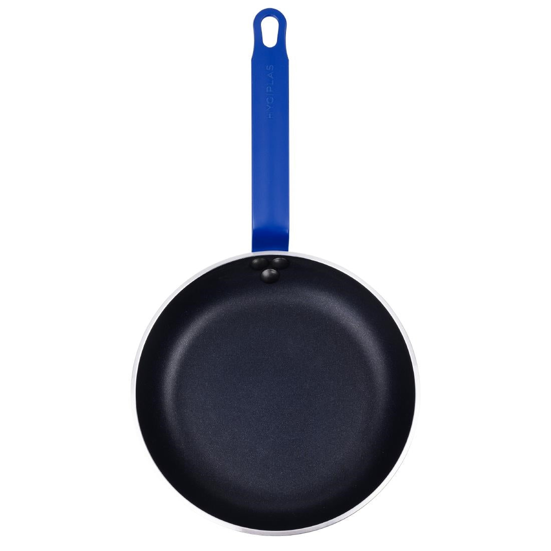 Poêle en aluminium antiadhésive Hygiplas Teflon Platinum Plus 240mm bleue - Hygiplas - HT971