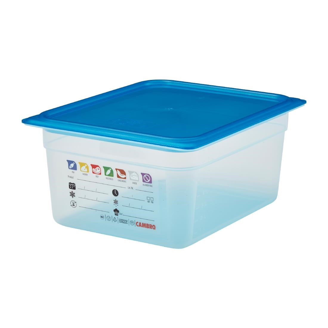 Bac en polypropylène Cambro Safetrak IML GN 1/2 150mm - Cambro - JN506