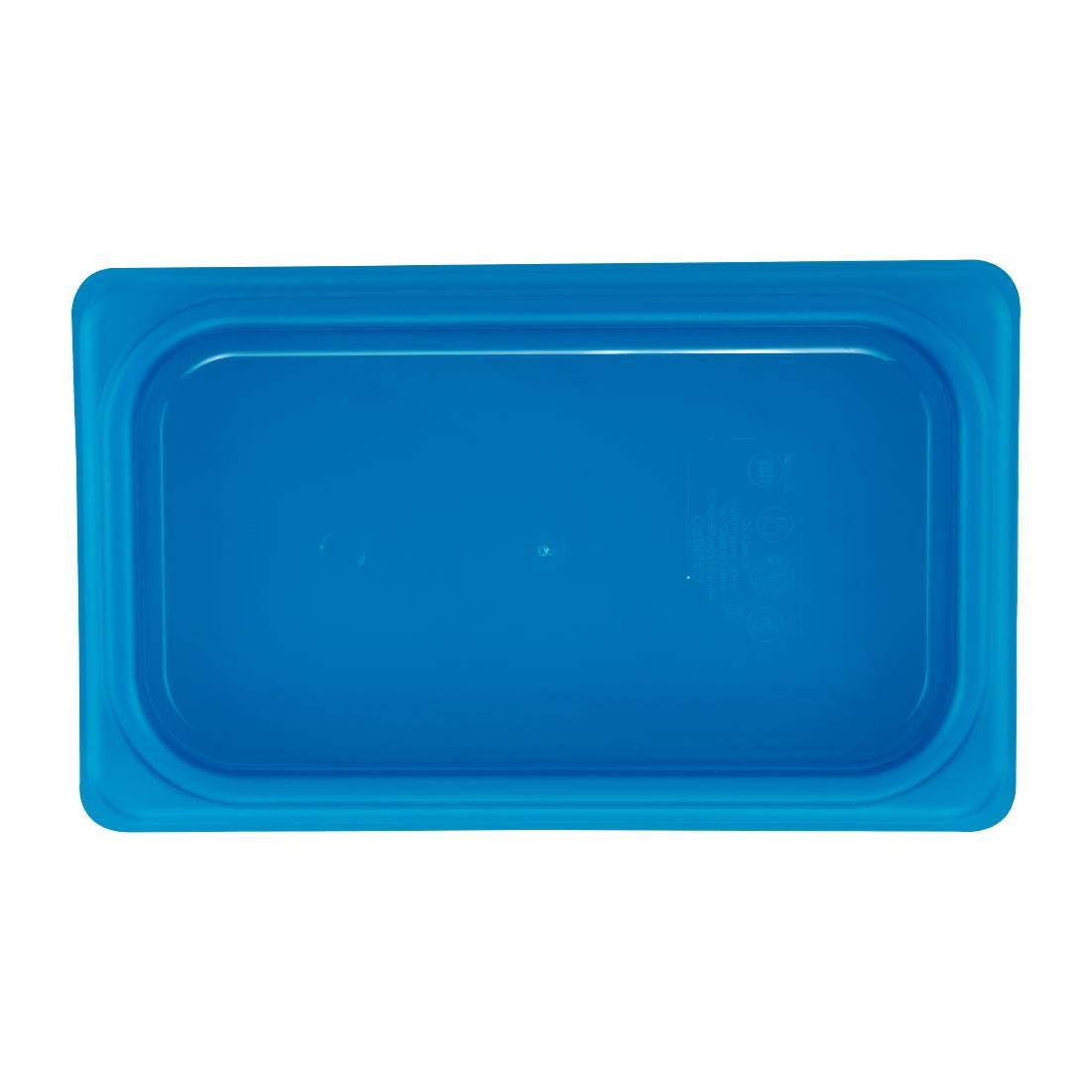 Couvercle hermétique en polypropylène GN 1/4 Cambro Safetrak IML bleu - Cambro - JN541