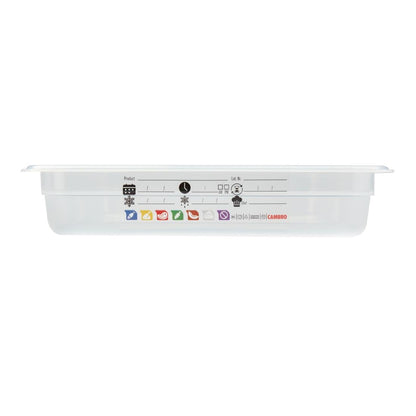 Bac en polypropylène Cambro Safetrak IML GN 1/1 65mm - Cambro - JN500
