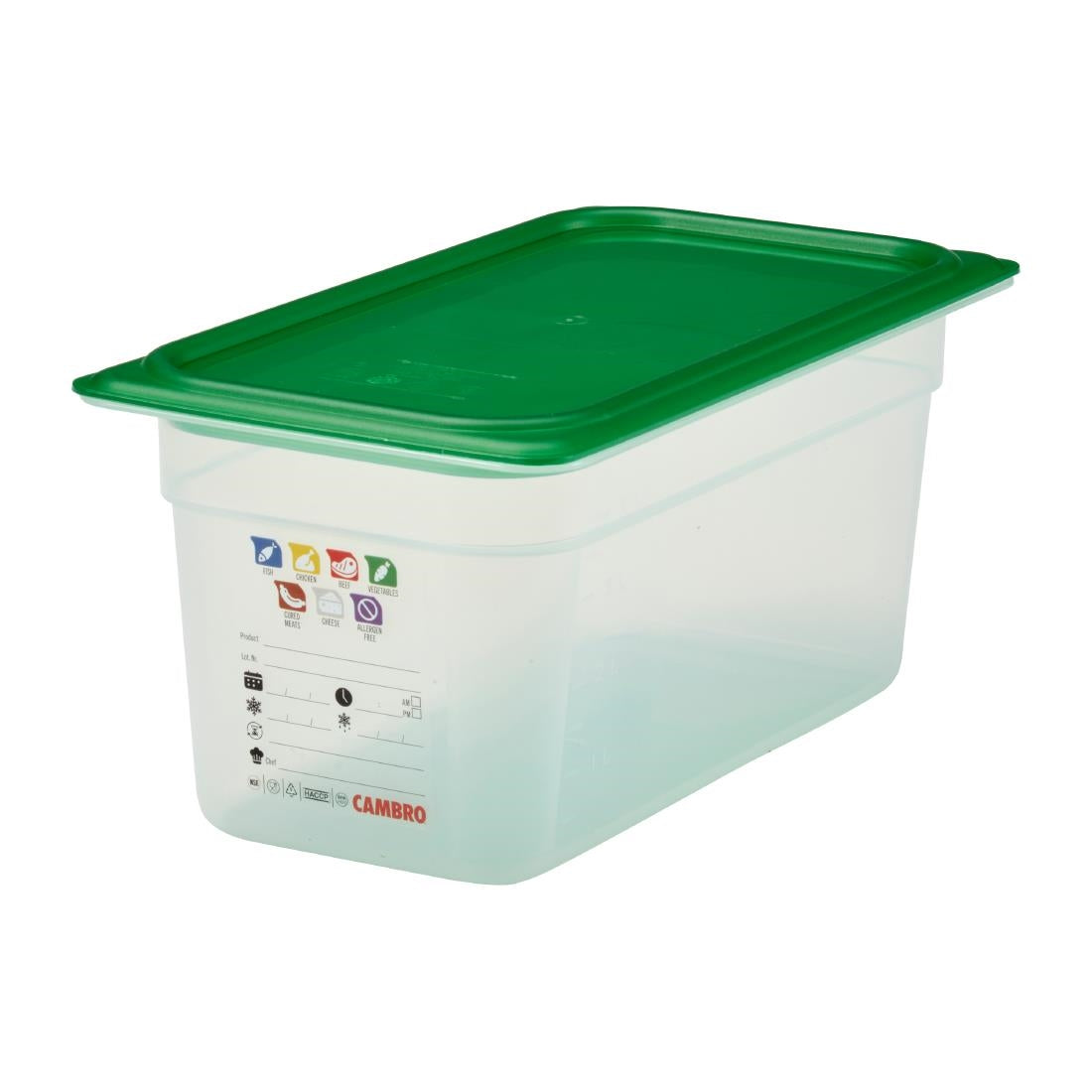 Bac en polypropylène Cambro Safetrak IML GN 1/3 150mm - Cambro - JN510