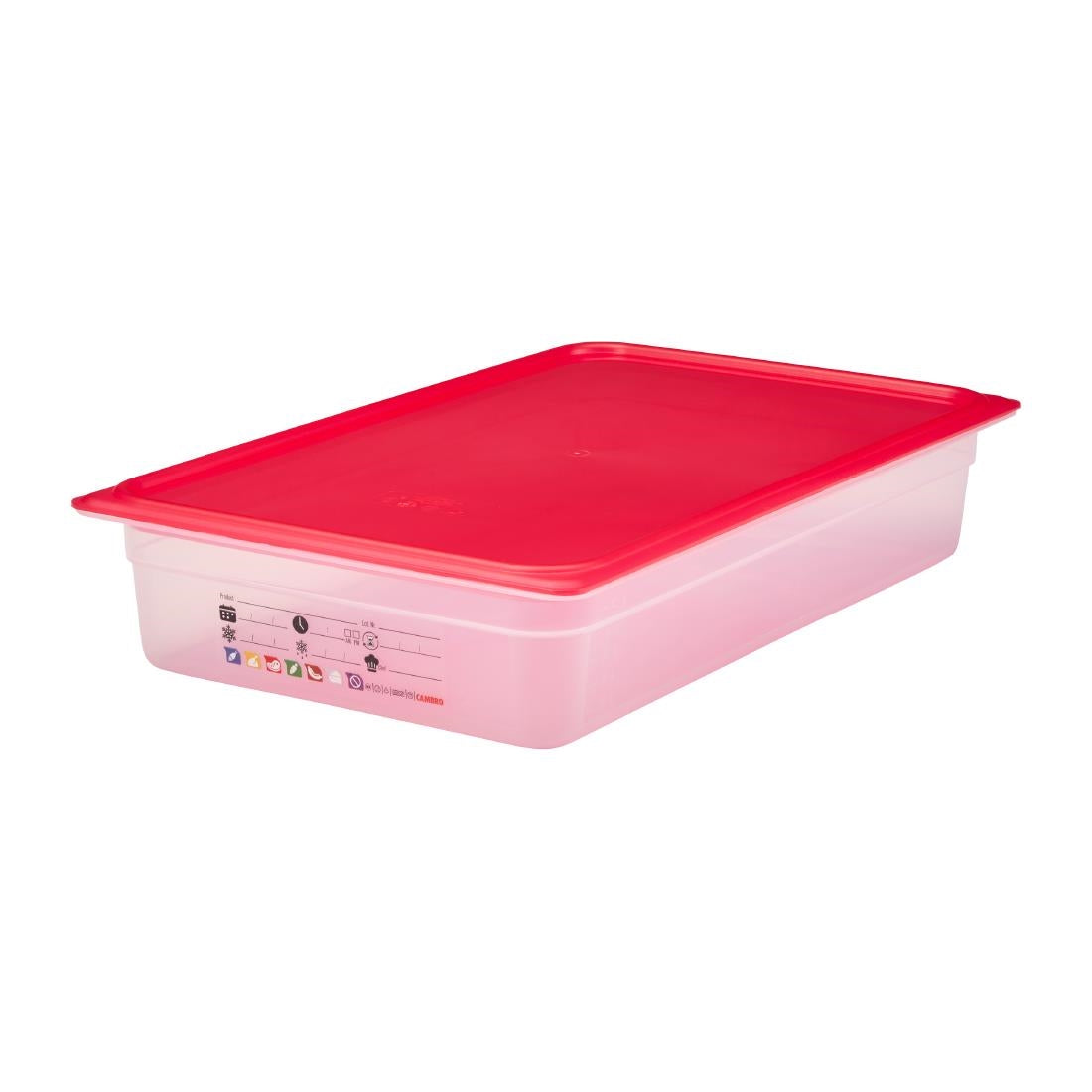 Bac en polypropylène Cambro Safetrak IML GN 1/1 100mm - Cambro - JN501