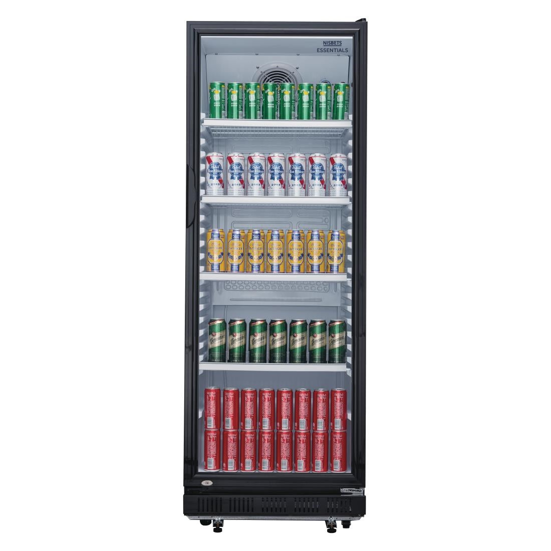 Vitrine réfrigérée positive verticale Nisbets Essentials noire 346L - Nisbets Essentials - DG280