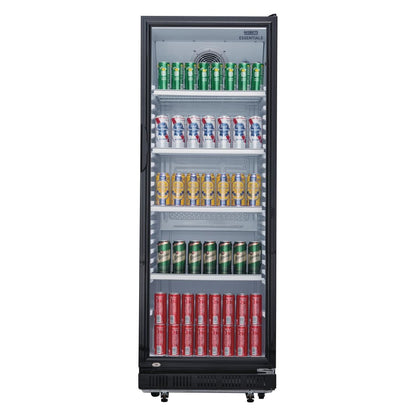 Vitrine réfrigérée positive verticale Nisbets Essentials noire 346L - Nisbets Essentials - DG280