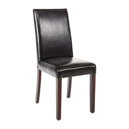 Chaises en simili cuir Bolero noires (lot de 2) - Bolero - GF954