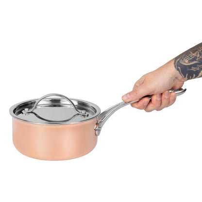 Batterie de cuisine en cuivre triple parois 3 pièces Vogue Cook Like A Pro - Vogue - SA655