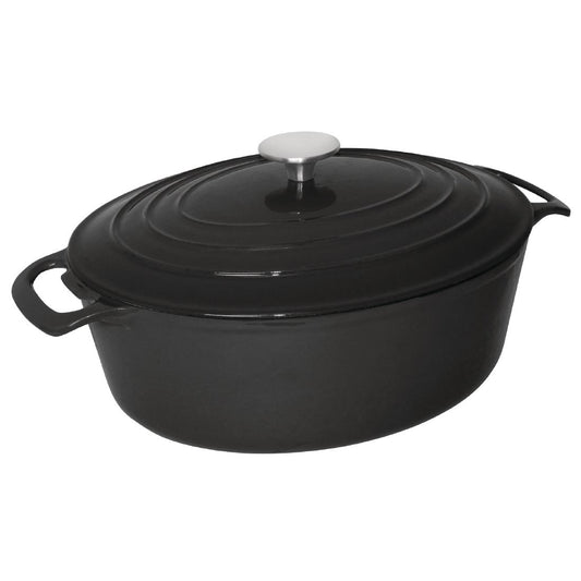 Grande cocotte ovale noire Vogue 6L - Vogue - GH310