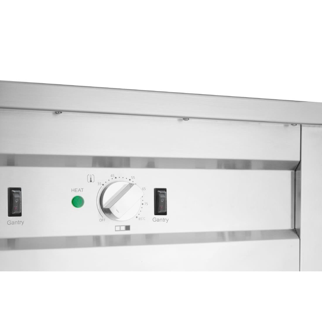 Buffet central mobile avec plaque chauffante Buffalo 4 x GN 1/1 - Buffalo - JB187