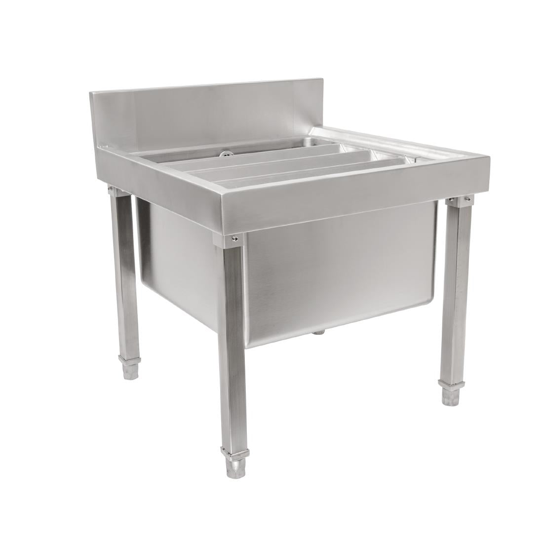 Bac vide seaux en acier inoxydable Vogue - Vogue - GL281