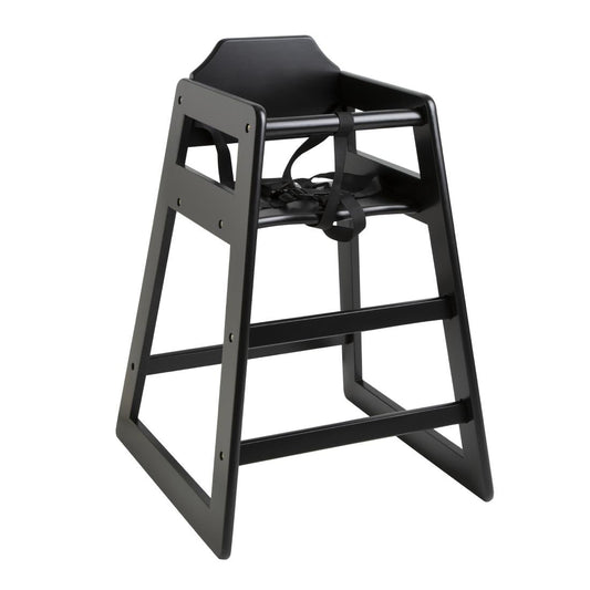 Chaise haute en bois Bolero noire - Bolero - CJ588