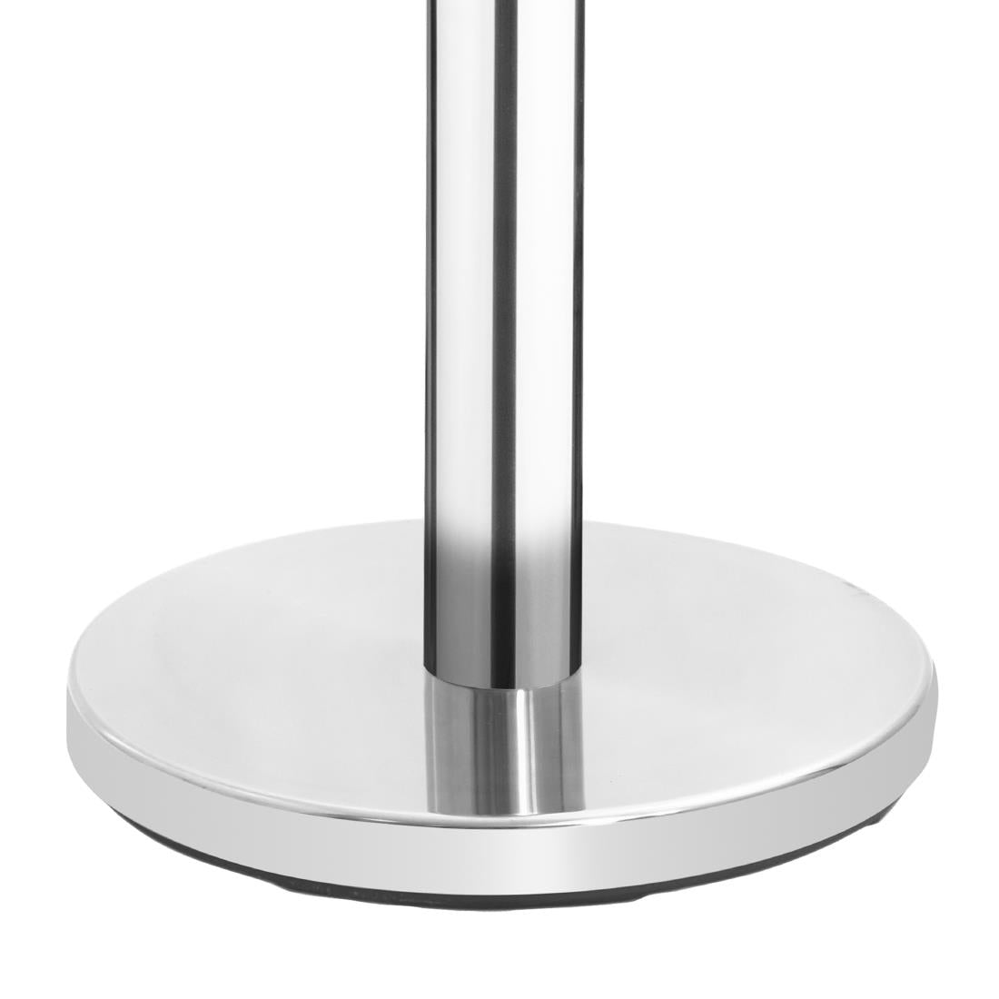 Barrière rétractable en inox poli Bolero sangle noire 3 m (lot de 2) - Bolero - JA341