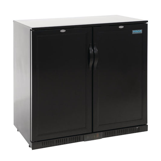 Arrière-bar deux portes pleines pivotantes Polar Série G noir 208L - Polar - GL016