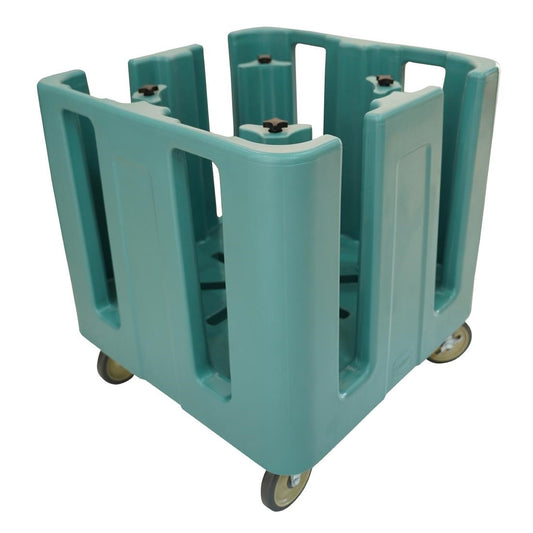 Chariot à vaisselle réglable compact Cambro bleu ardoise - Cambro - FU683