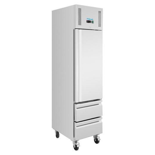 Armoire régrigérée négative GN compacte Polar série G 1 porte et 2 tiroirs 180L - Polar - UA116