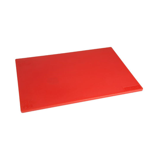 Planche à découper antibactérienne basse densité Hygiplas rouge - Hygiplas - HC859