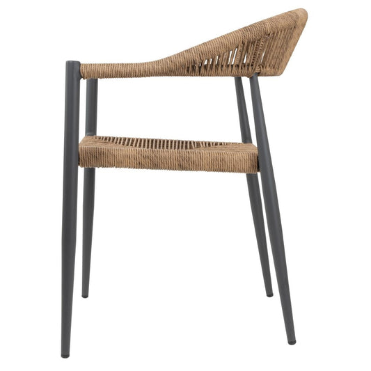 Fauteuils d'extérieur en rotin PE tressé Bolero Eden naturels (lot de 4) - Bolero - HZ591