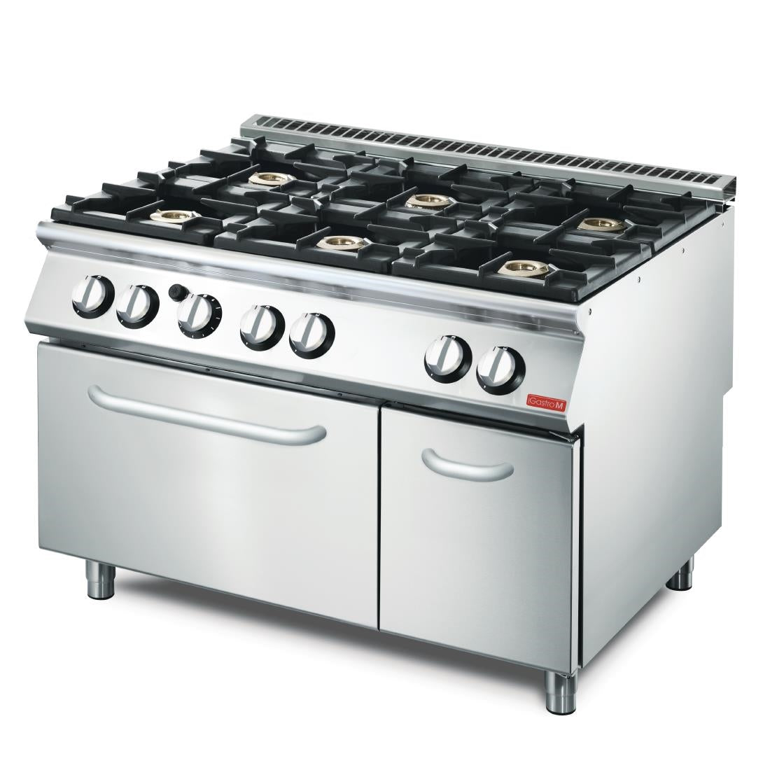 Fourneau 6 feux et four gaz Gastro M 700 GM70/120CFG - Gastro M - GN083
