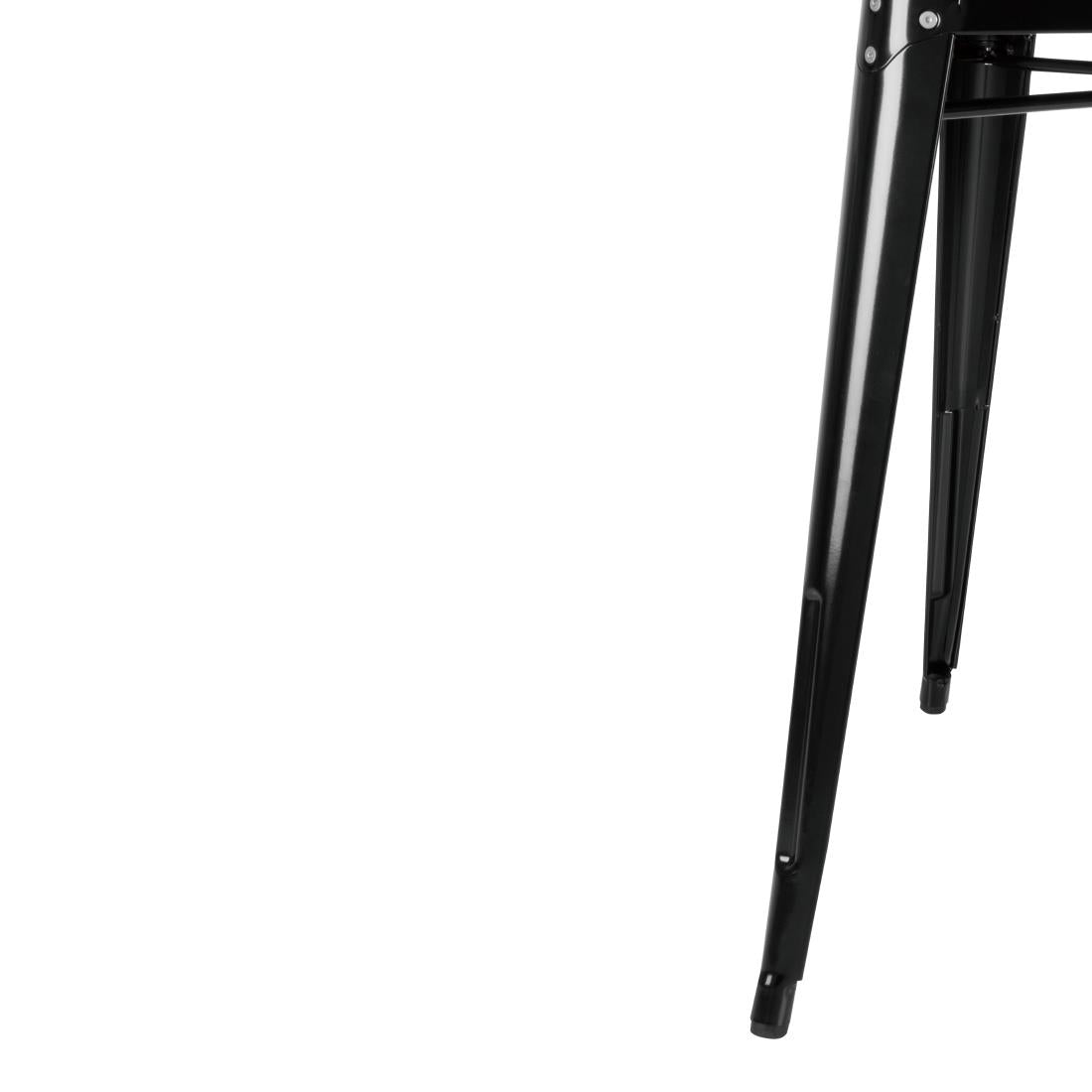 Table carrée en acier noir Bolero Bistro 668mm - Bolero - GC867