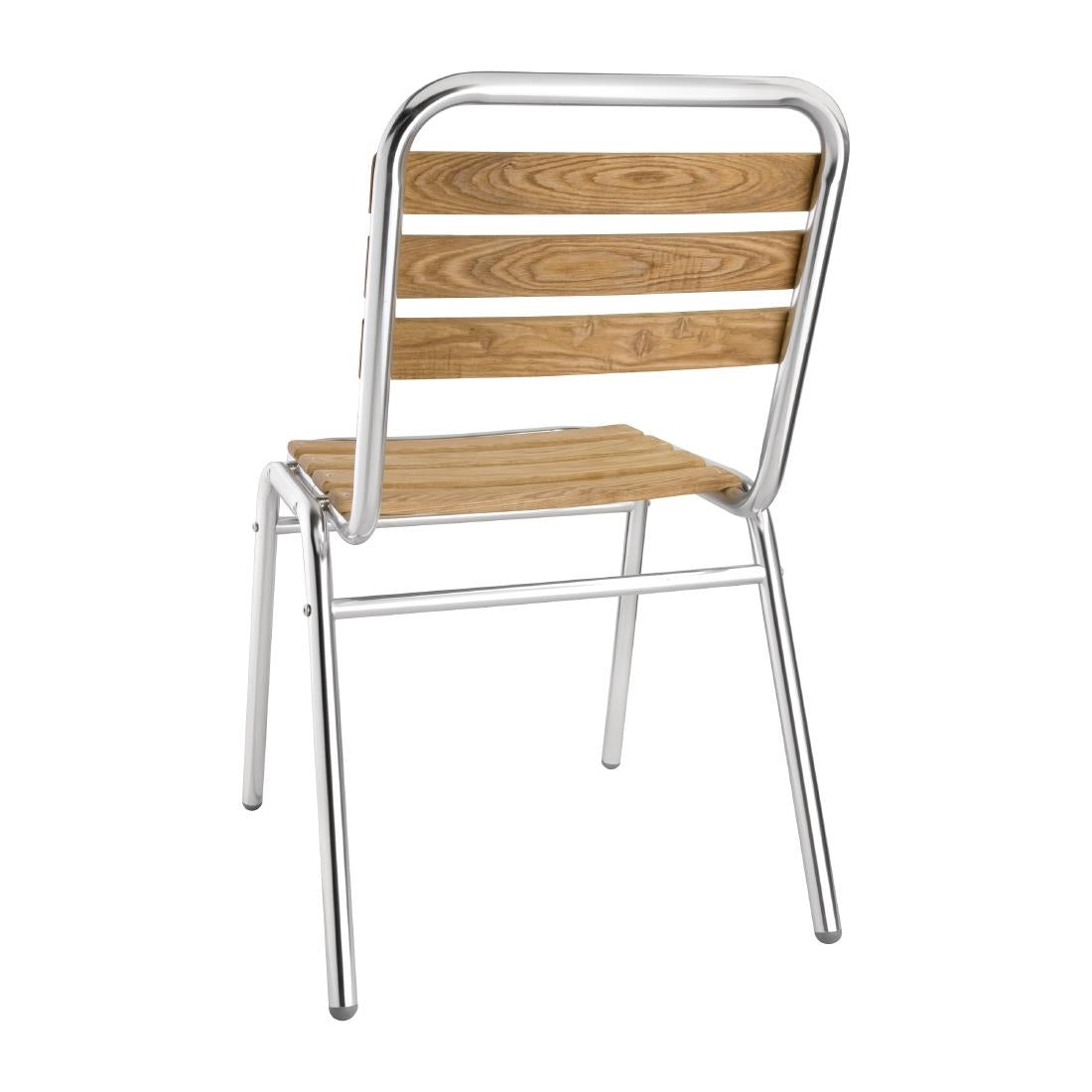 Chaises bistro frêne et aluminium Bolero (lot de 4) - Bolero - GK997