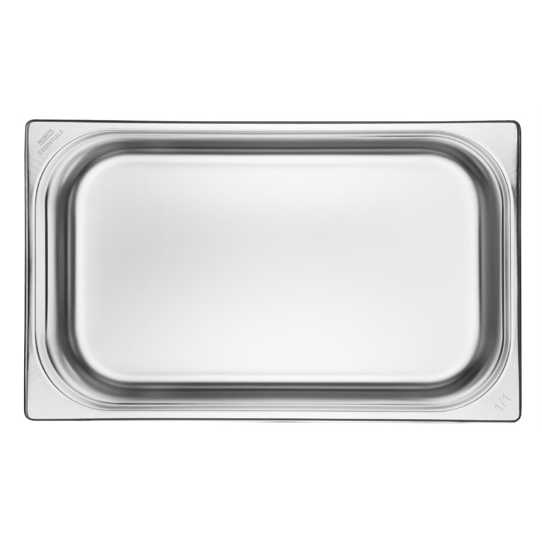 Bacs GN 1/1 en inox Nisbets Essentials 100 mm (lot de 3) - Nisbets Essentials - JB370
