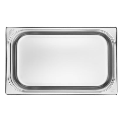 Bacs GN 1/1 en inox Nisbets Essentials 100 mm (lot de 3) - Nisbets Essentials - JB370