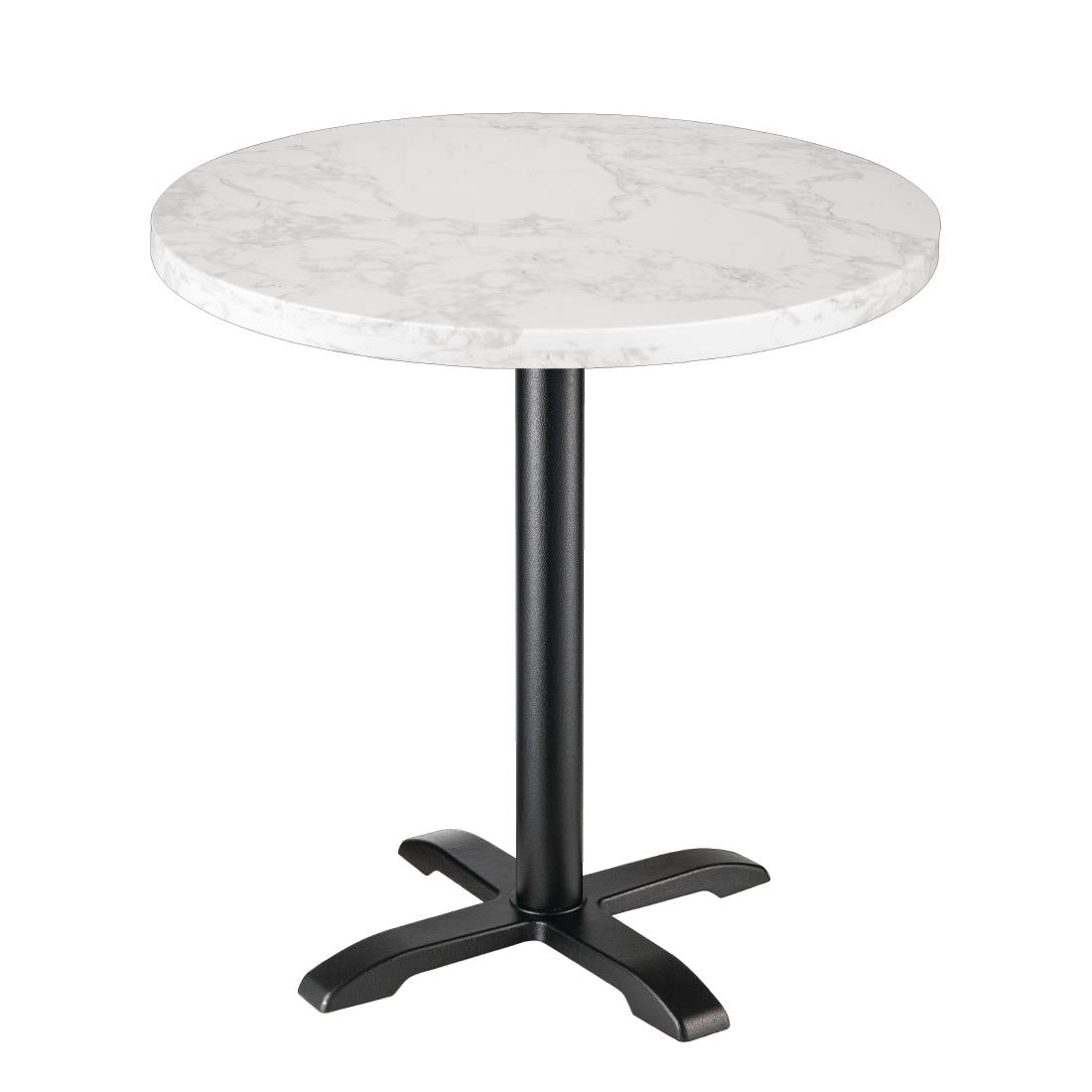 Plateau de table rond effet marbre Bolero blanc 600mm - Bolero - DC300
