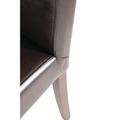 Chaises en simili cuir Bolero marron foncé (lot de 2) - Bolero - GF955