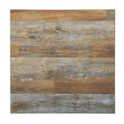 Plateau de table carré Bolero effet bois vieilli - 60 cm - Bolero - DR821