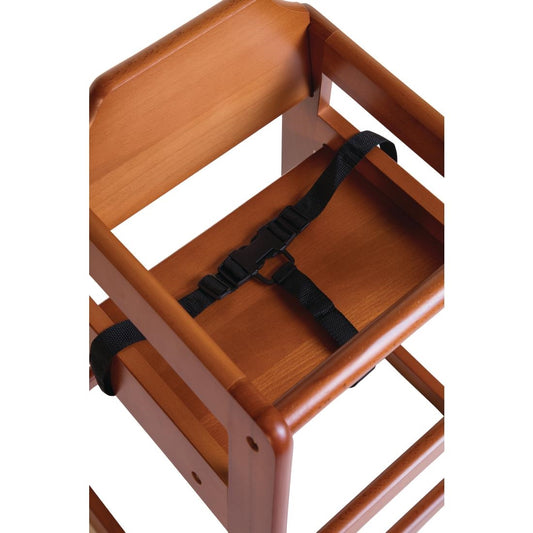 Chaise haute en bois Bolero finition bois foncé - Bolero - DL901