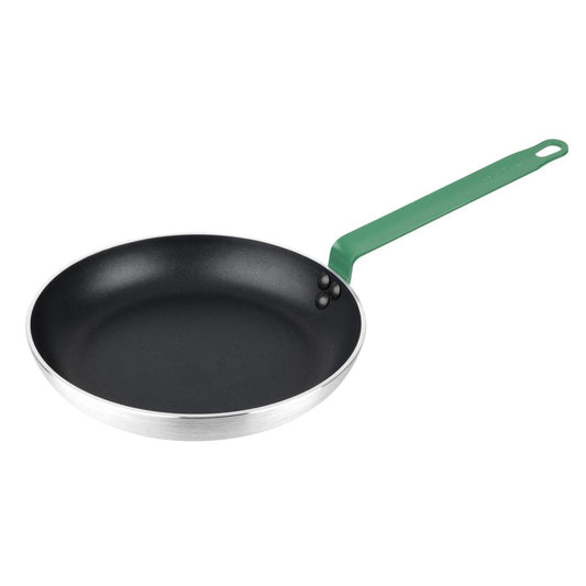 Poêle en aluminium antiadhésive Hygiplas Teflon Platinum Plus 280mm verte - Hygiplas - HT963