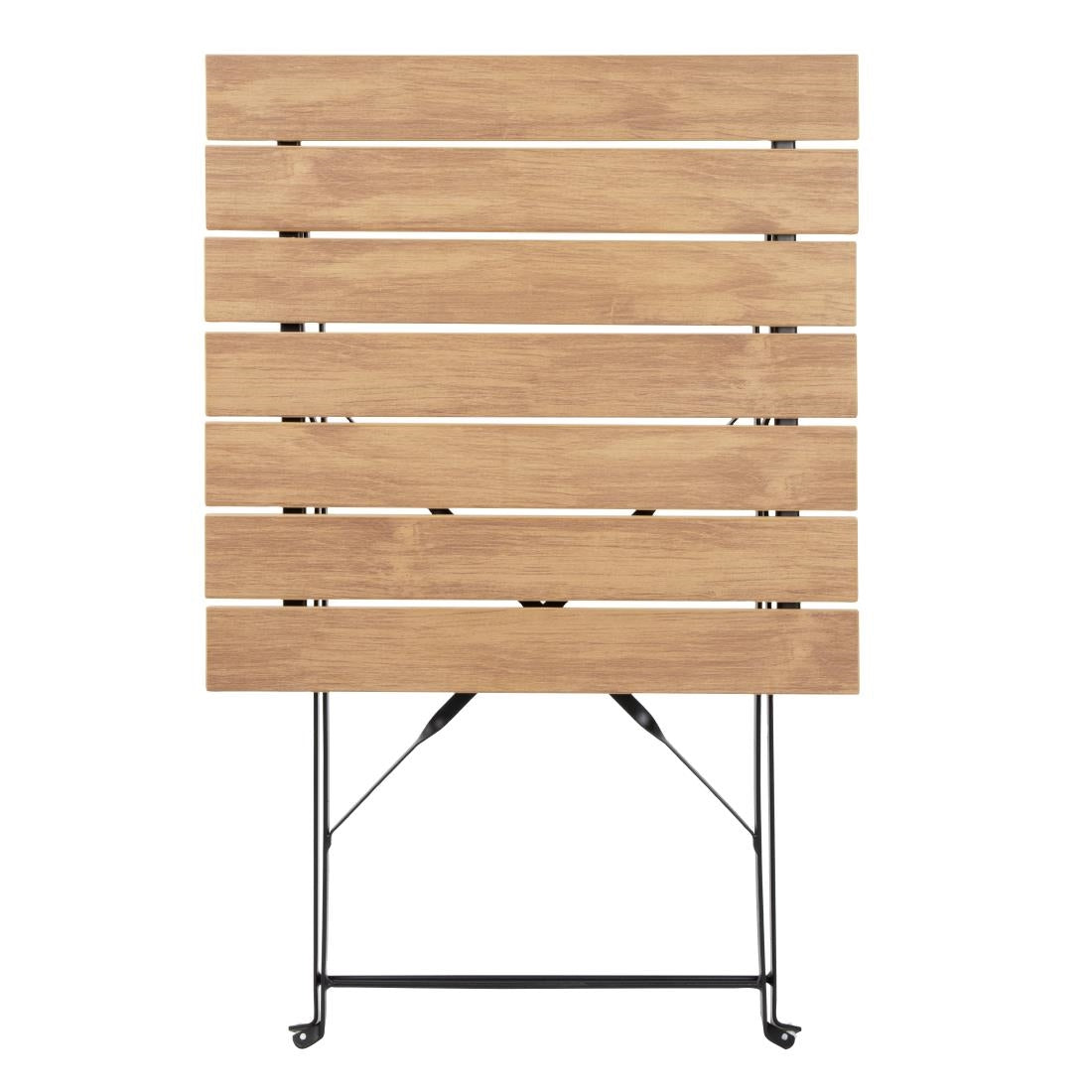 Table de terrasse carrée Bolero Perth effet bois - Bolero - FU538