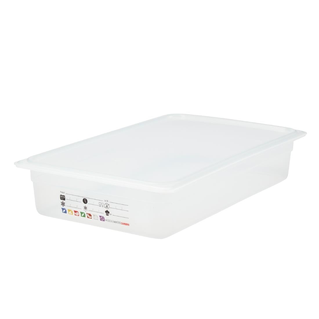 Bac en polypropylène Cambro Safetrak IML GN 1/1 100mm - Cambro - JN501