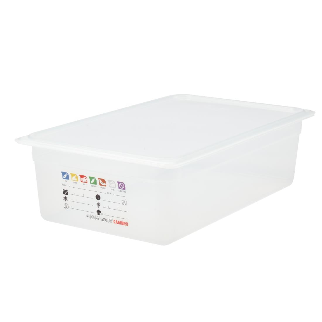 Bac en polypropylène Cambro Safetrak IML GN 1/1 150mm - Cambro - JN502