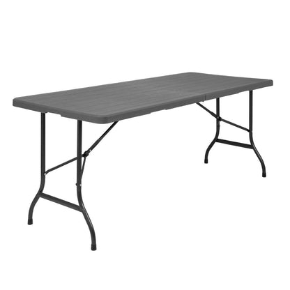 Table pliante rectangulaire effet rotin Bolero 1829mm - Bolero - HW299