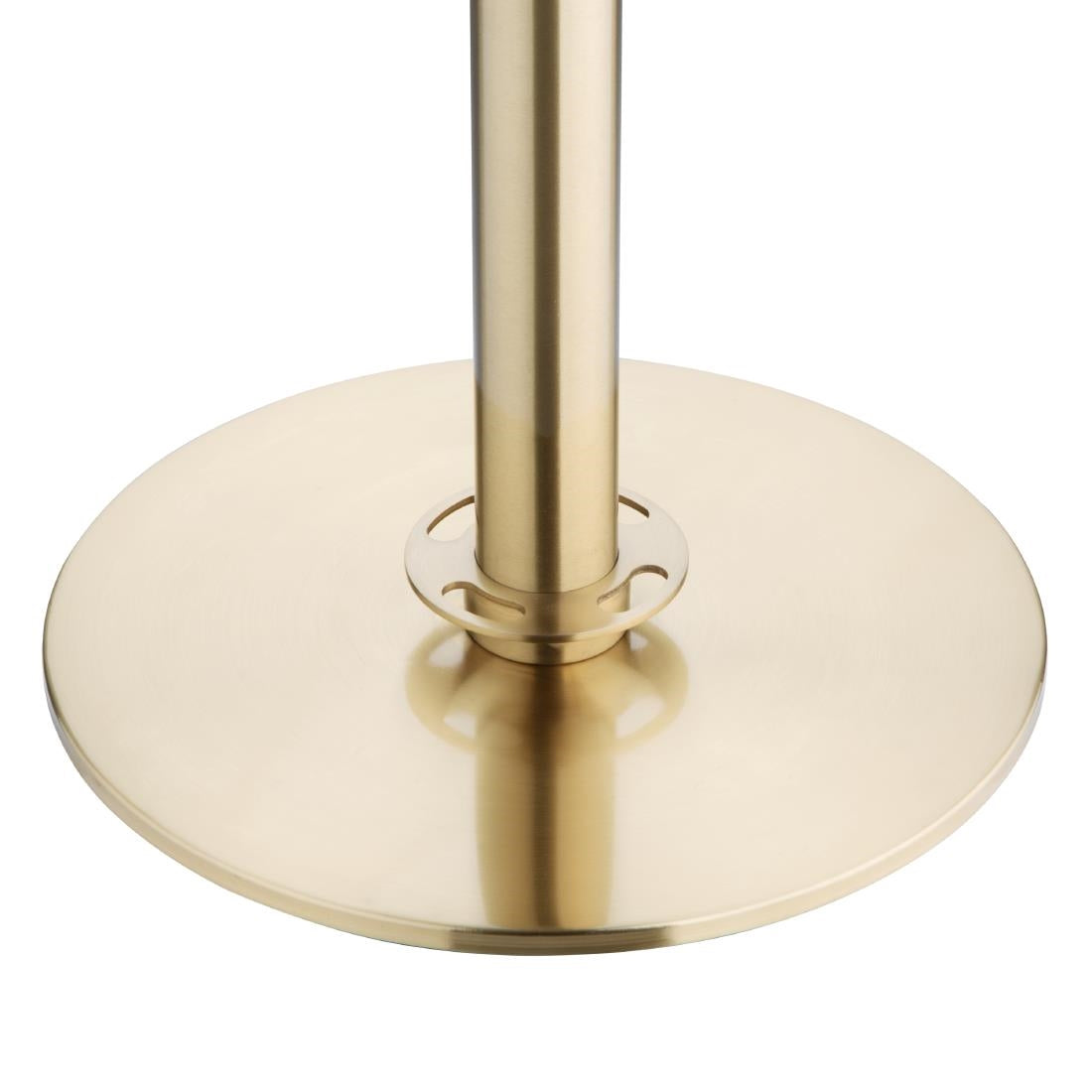 Poteaux d'accueil à base plate Bolero en laiton brossé (lot de 2) - Bolero - JA343