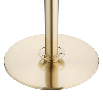 Poteaux d'accueil à base plate Bolero en laiton brossé (lot de 2) - Bolero - JA343