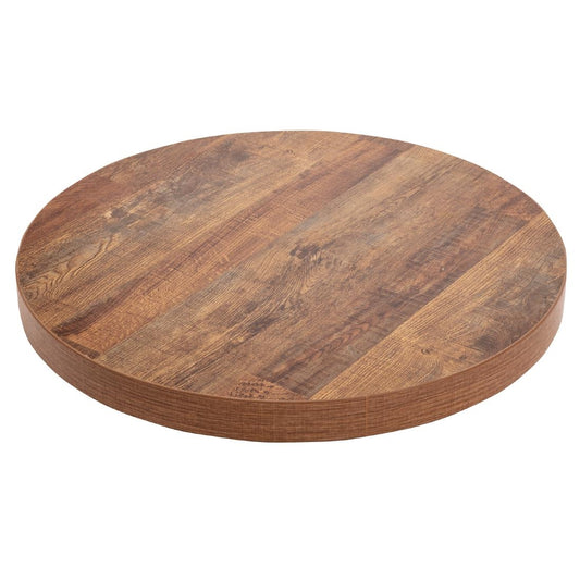 Plateau de table rond Bolero 60 cm effet bois vieilli - Bolero - DR822