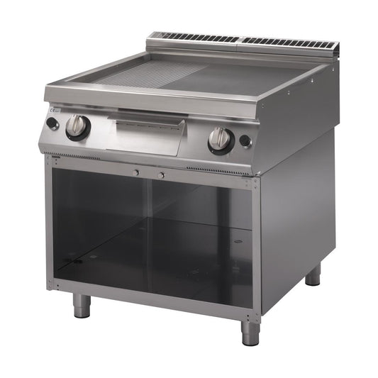 Plancha gaz plaque 2/3 lisse 1/3 rainurée GM70/80 FTRGS Gastro M 700 plus - Gastro M - GN098