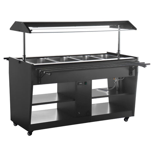 Buffet central chauffant Buffalo noir - Buffalo - JA179