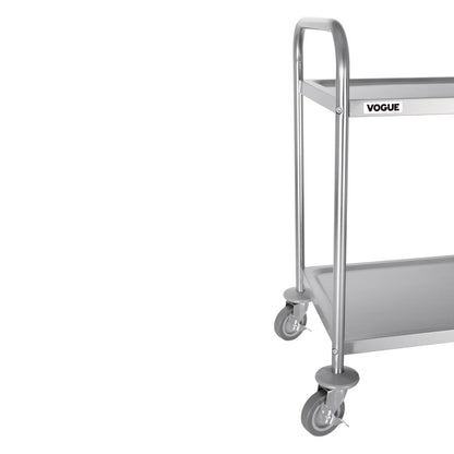 Chariot de débarrassage en acier inoxydable Vogue 2 niveaux - Vogue - F997